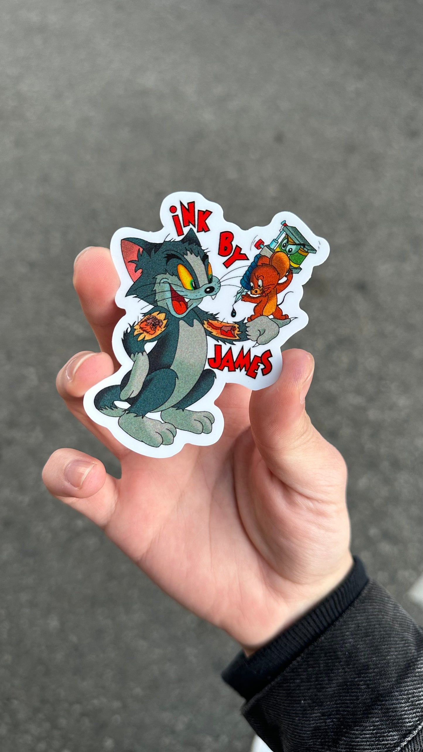 3-inch Tom & Jerry Graffiti Sticker