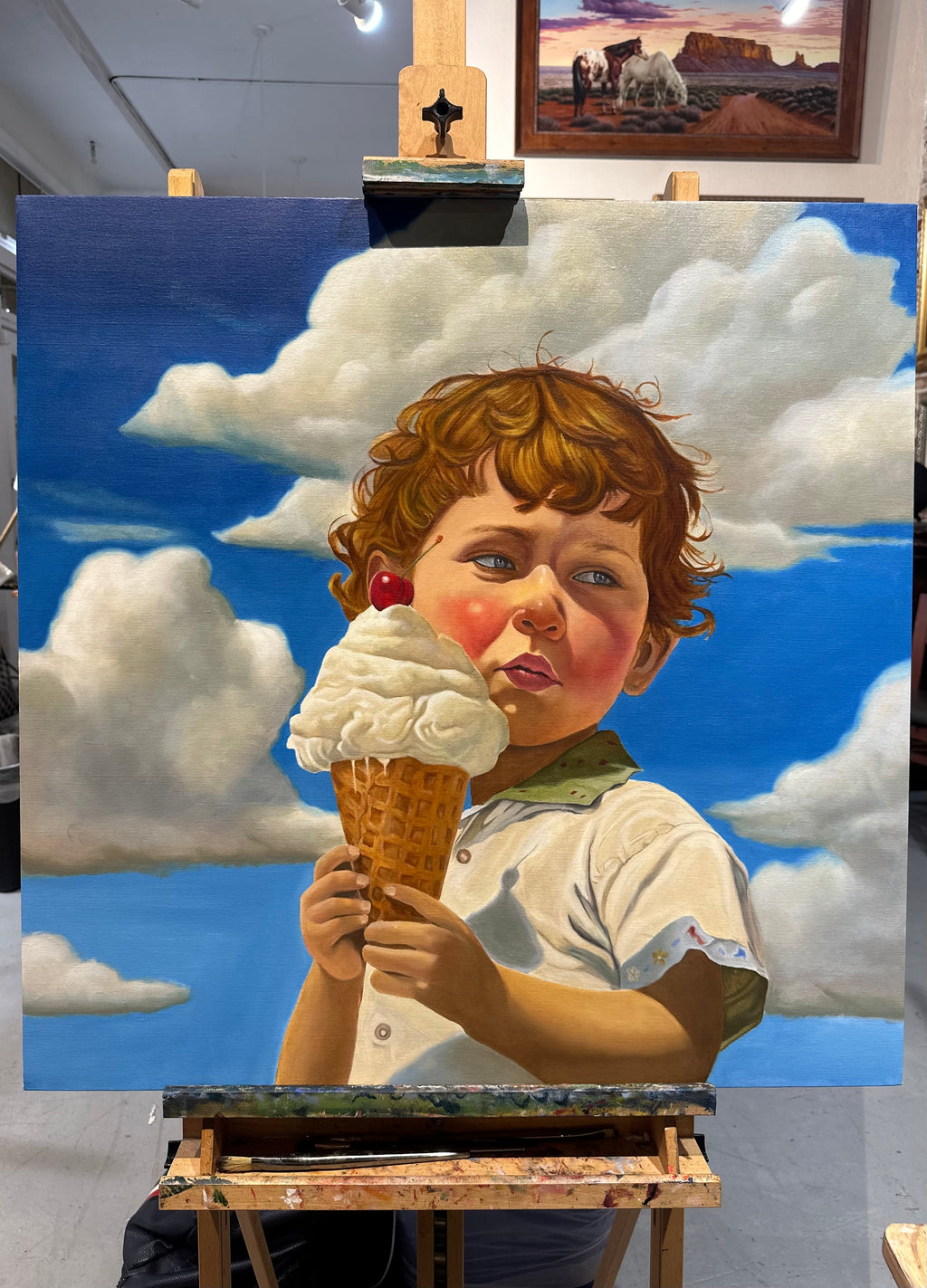 Only Child Blues - Print on Canvas