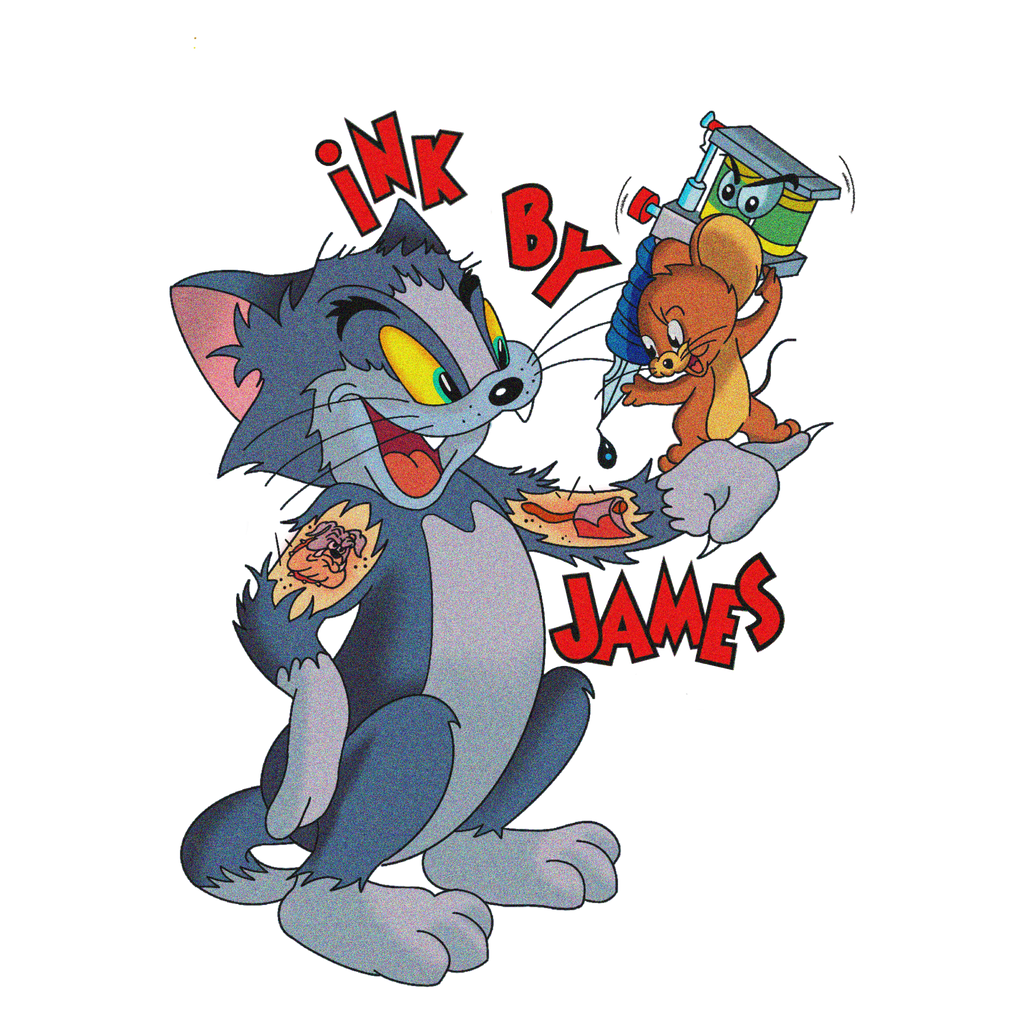 3-inch Tom & Jerry Graffiti Sticker