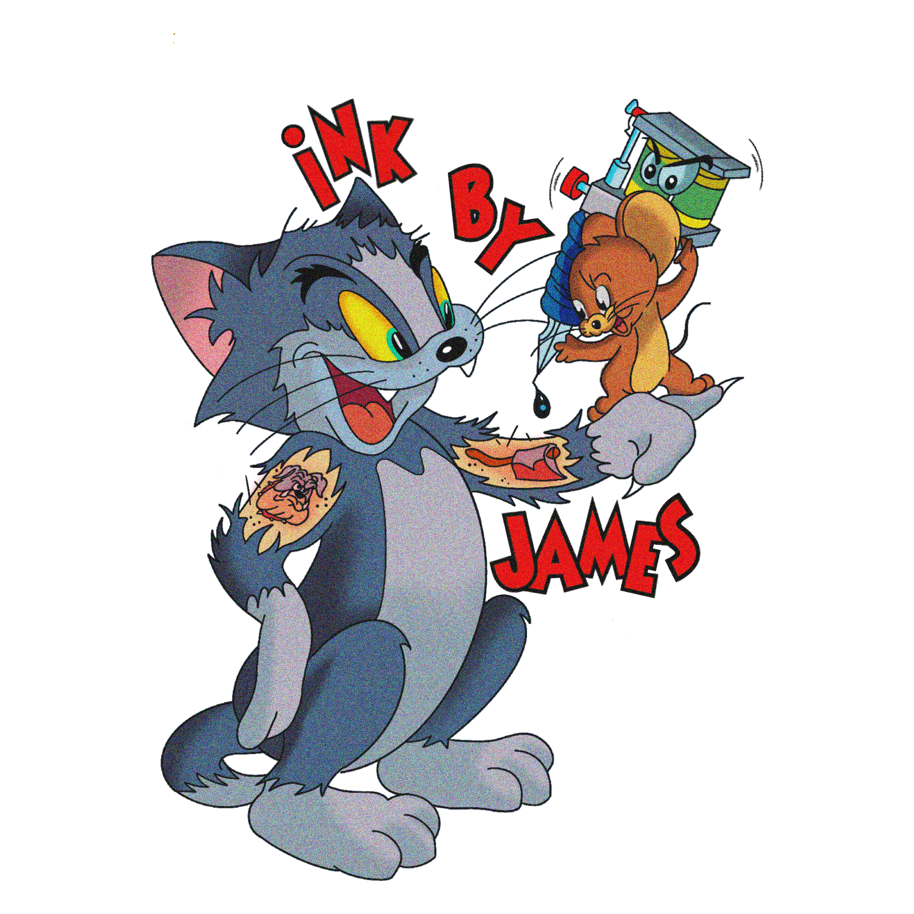 3-inch Tom & Jerry Graffiti Sticker