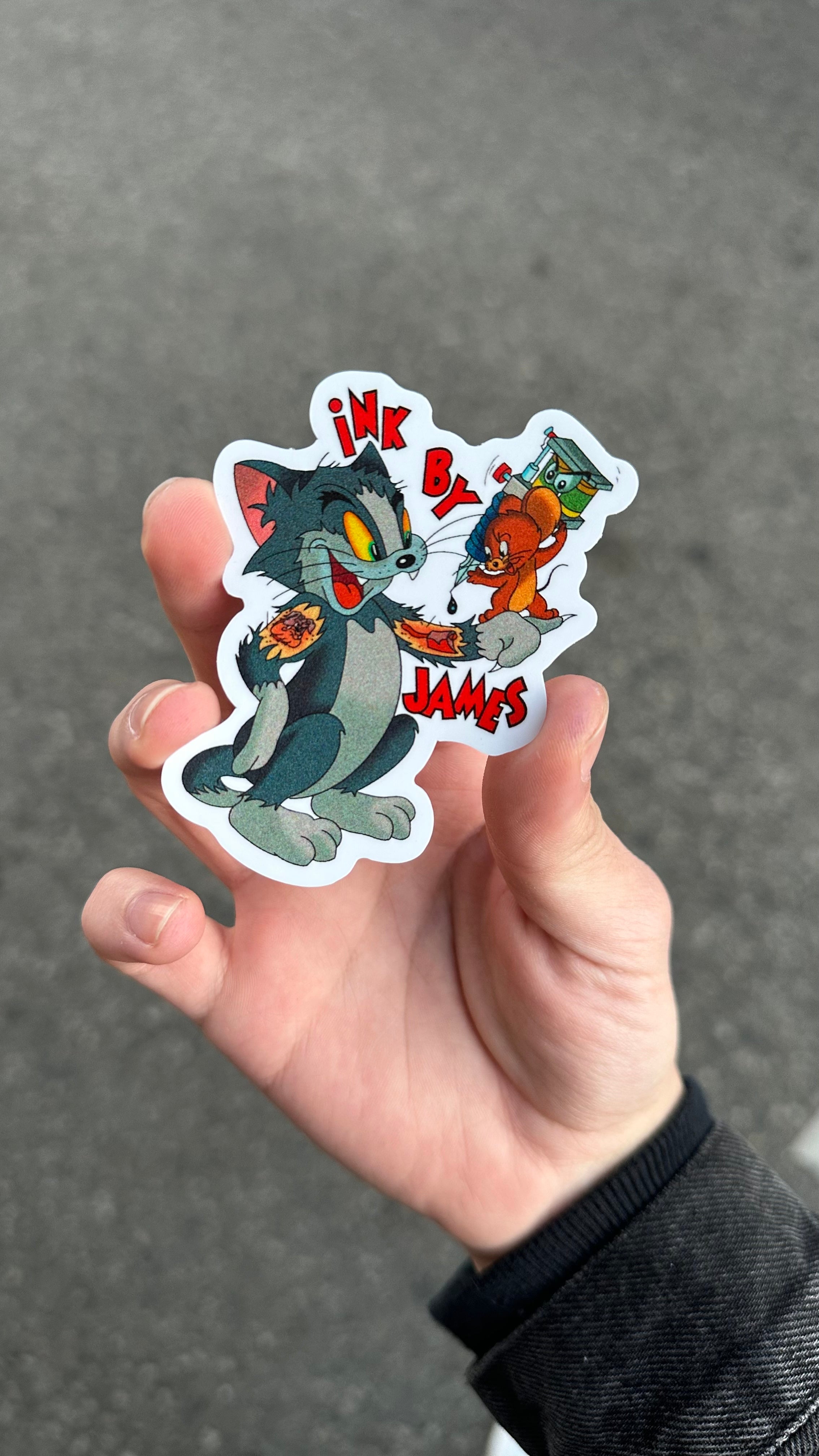 3-inch Tom & Jerry Graffiti Sticker